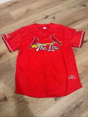 St Louis Cardinals "The Lou" Mens XL Embroidered Stifel Jersey